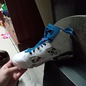 Jordan 6 Retro white Laser Fuchsia Green